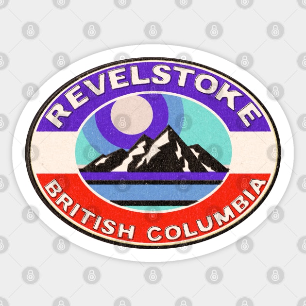 Ski Revelstoke British Columbia Canada Skiing Winter Sports Snowboarding Sticker by TravelTime